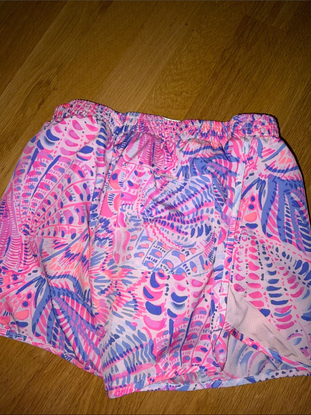 Lilly Pulitzer Women’s  Pink & Blue Printed Athletic Shorts xxs